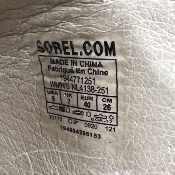 SOREL Joannie II Slingback Wedge Sandals in Taupe Sz 9 #NL4138-251 EUC - Picture 7 of 7